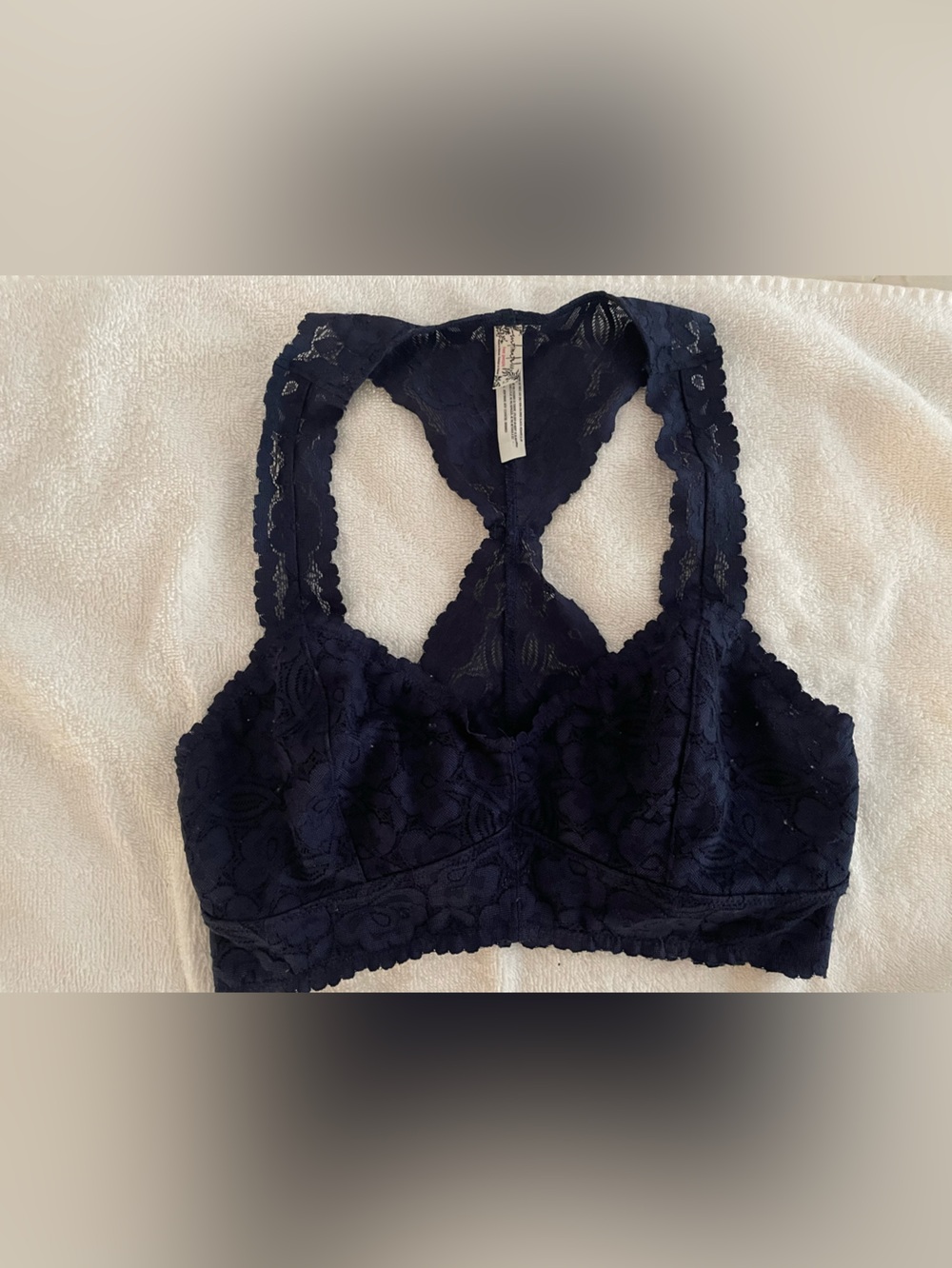 Free People lace bralette.